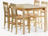 Vand masa cu 4 scaune, rasinoase, de la IKEA ( TYLSTRUP), stare buna