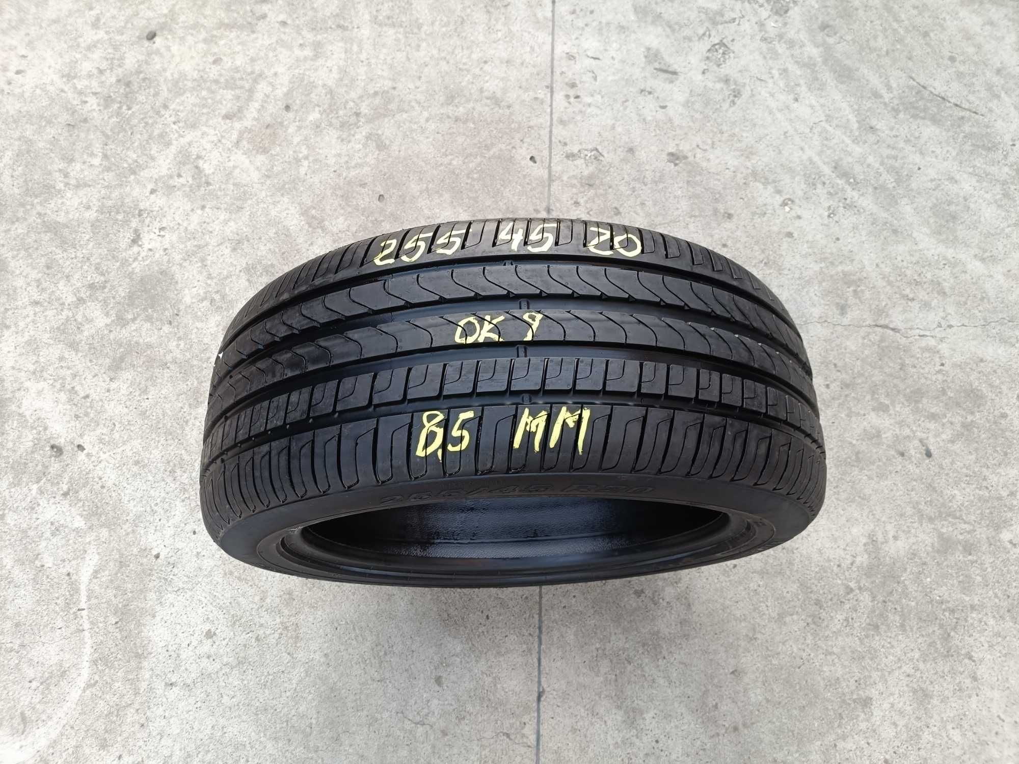 O anvelopa vara 255 45 20 pirelli scorpion verde profil 8,5 mm