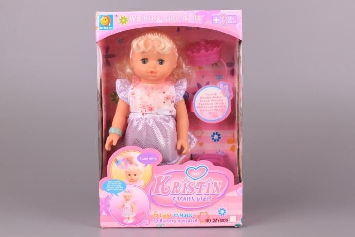 Музикална и светеща  кукла ходеща