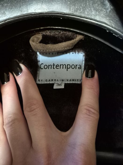 Vesta de blana naturala