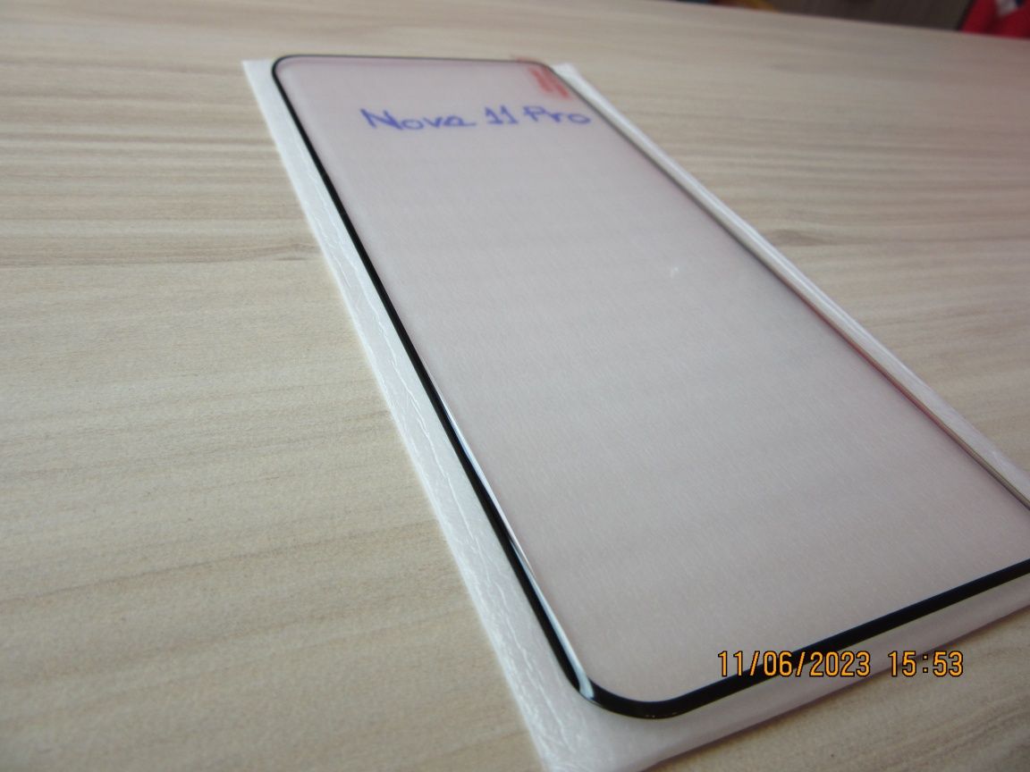 Huawei Nova 11 Pro / 3D ЦЯЛО ЛЕПИЛО Извит стъклен протектор за екран