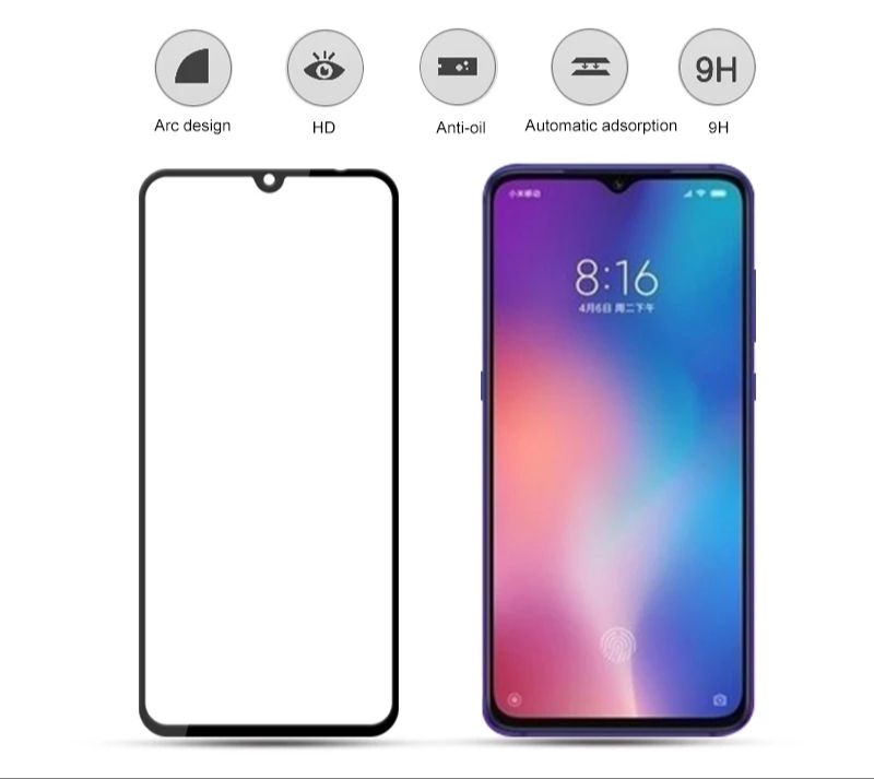 5D Стъклен протектор за Xiaomi Mi 10T / Mi 10T Pro / Mi 9 SE / 9T
