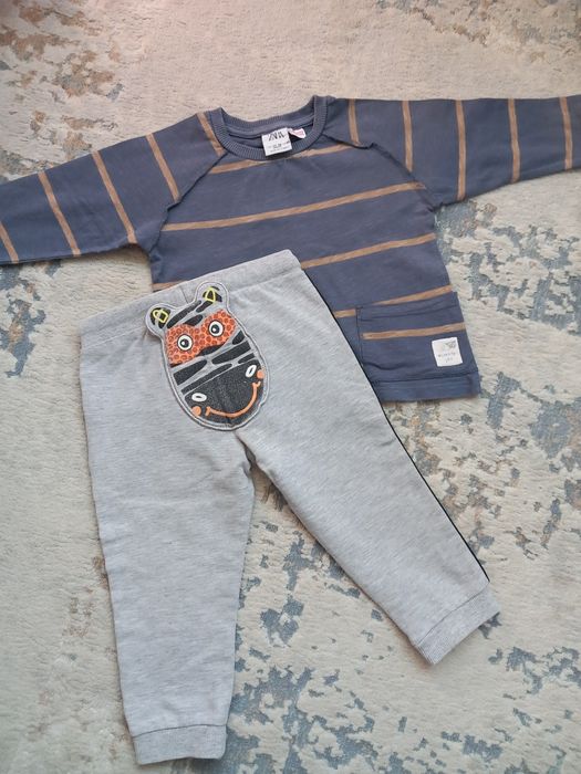 Bluza + pantaloni baiat 86 Zara / Cocodrillo