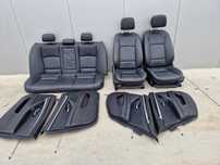 Interior scaune bancheta piele neagră cu încălzire fata bmw f10