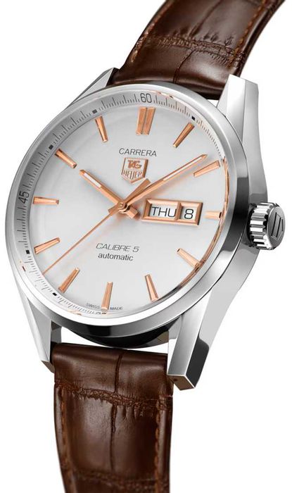 TAG HEUER CARRERA Calibre 5 DAY-DATE WAR201D Мъжки Часовник Нов ориг.
