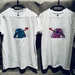 Tricouri stitch cuplu, marimea M+S