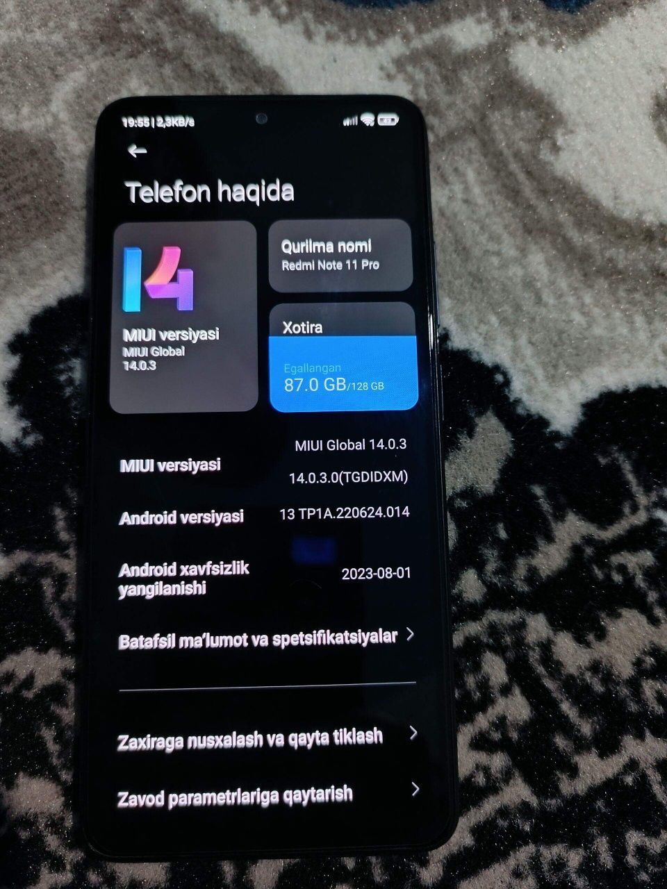 Redmi note 11 pro holati ideal