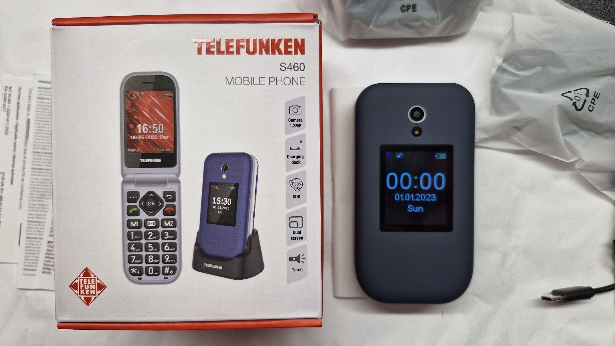 Vind Telefon Mobil TELEFUNKEN BLUE-S460