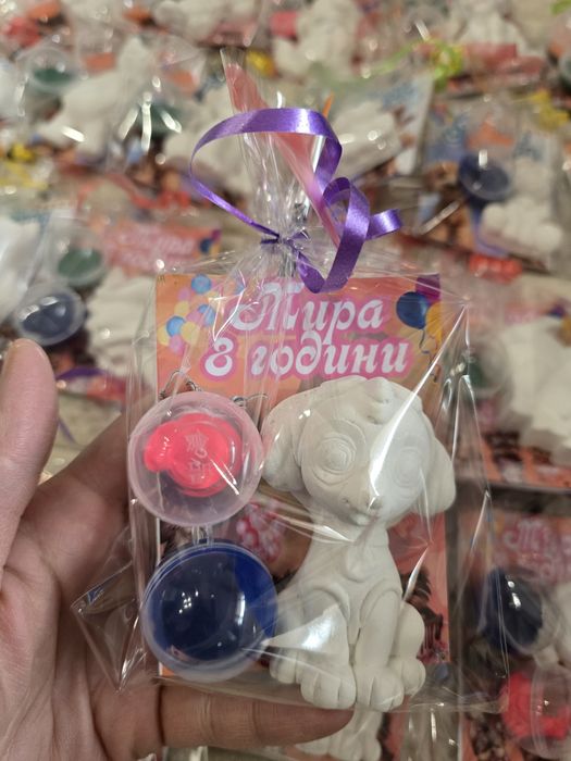 ~Творчески комплект~Подаръчета за деца-гипсови фигурки за оцветяване