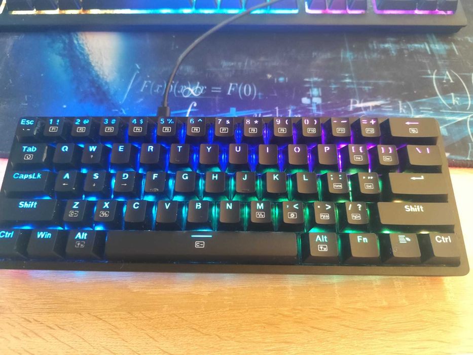 Tastatura Gaming Redragon Akali Black RGB Red Switch Mecanica