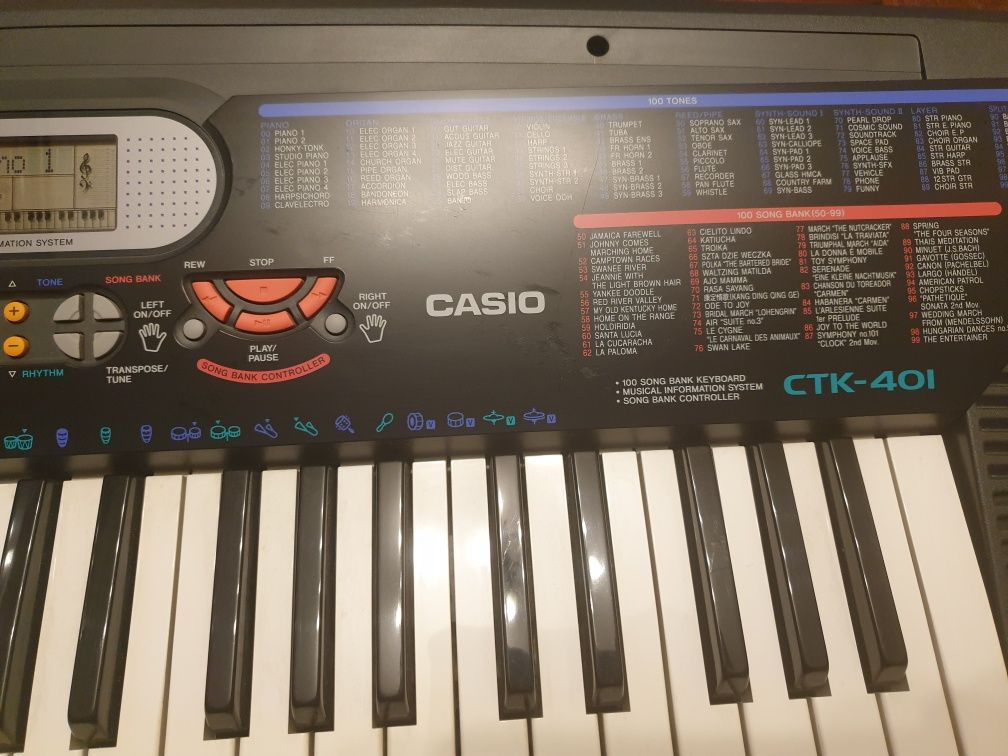Orga electronica Casio CTK 401