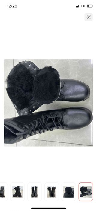Берцы зимние черный цвет