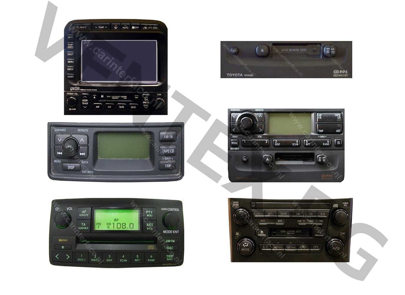 WEFA Дигитален чейнджър за Toyota от 1994 до 2005 + Bluetooth USB AUX