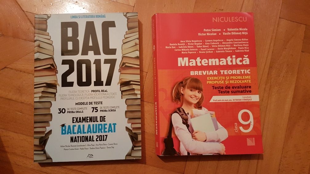 Culegere / Manual liceu / bac Mate Fizica Romana