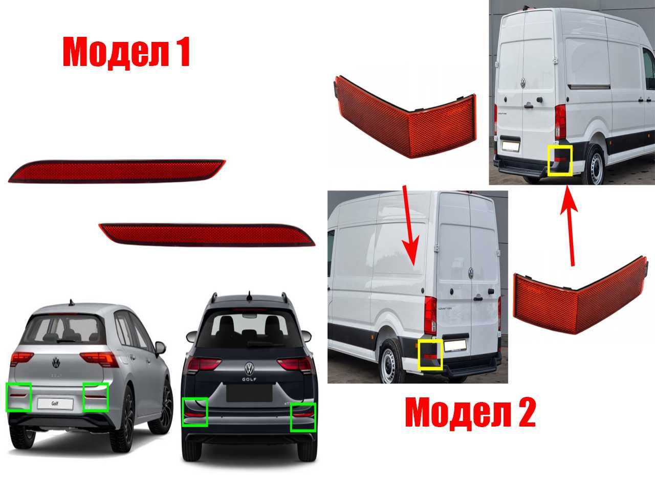 Рефлектор задна броня на VW Golf 8, Crafter SY, Touareg 7L, Seat Ibiza