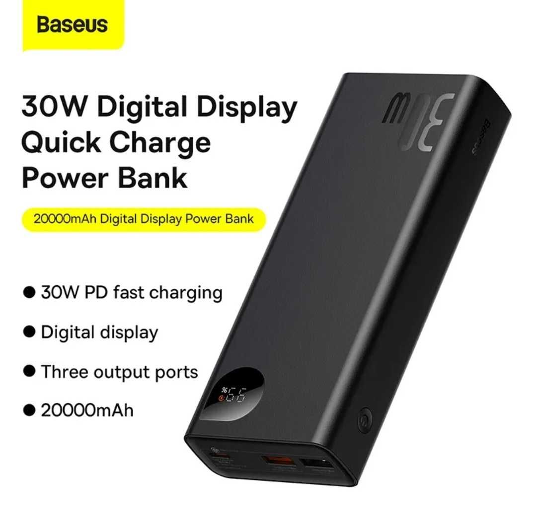 Baseus Adaman 30W Power Bank 20000mAh For iPhone/iPad/MacBook