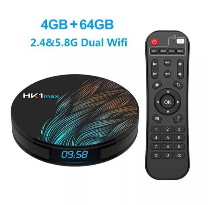 Онлайн телевизия СМАРТ ТВ БОКС HK1 MAX ultra 8K tv box Bluetooth4.0 5G