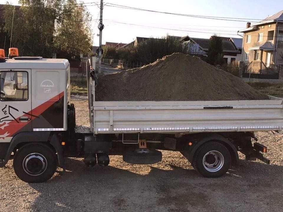 Vand si transport moloz Pamant negru pentru gazon transport moloz