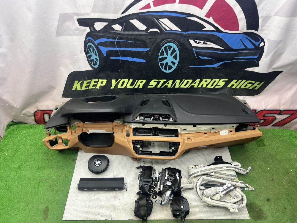 Bmw Seria 5 G30 Plansa de Bord Kit Airbag Volan pasager Cortine Hud