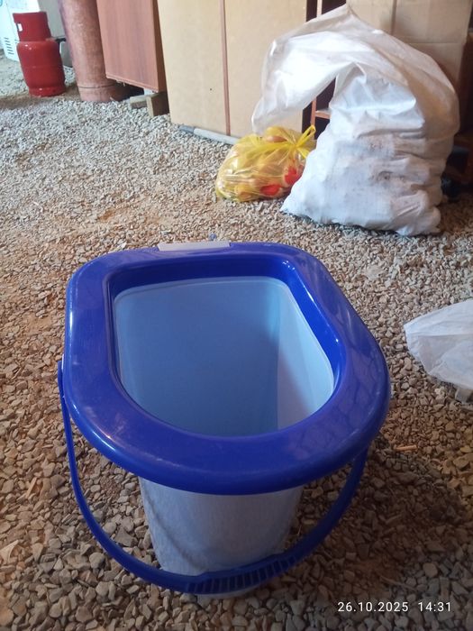 Пласмас унитаз шелек