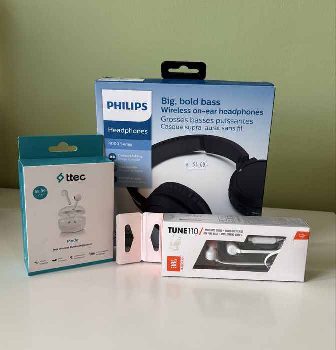 Безжични слушалки Philips 4000 Series, ttec, jbl