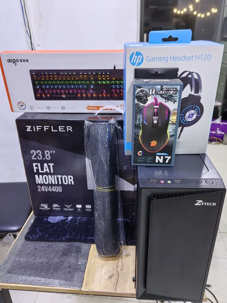 Компьютер комплект I3 12100f/RX580 8g/ssdm2 128/HDD500g/монитор 100gz