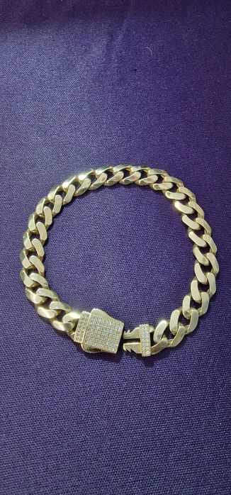 Brățară Aur galben 14k model cuban