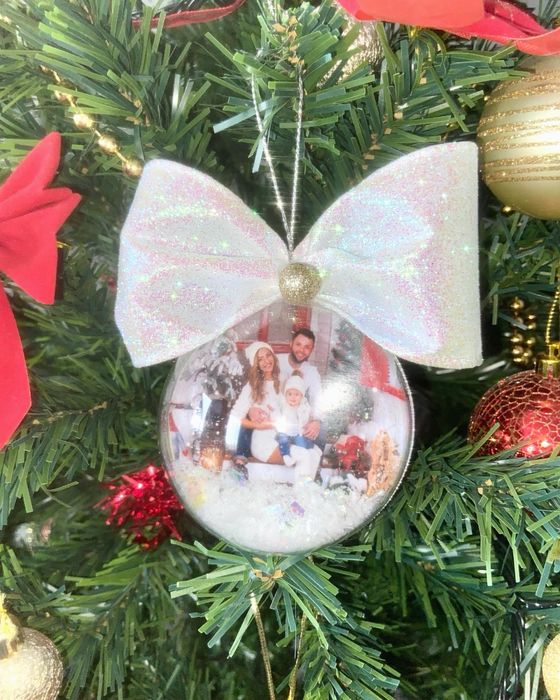 Коледна топка със снимка