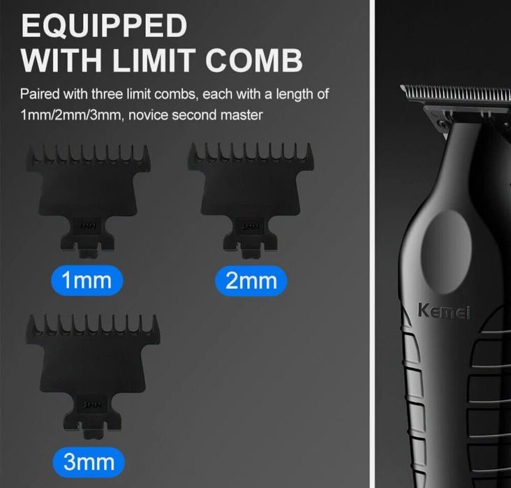 Aparat Kemei 2299 trimmer profesional 0 mm noi sigilate