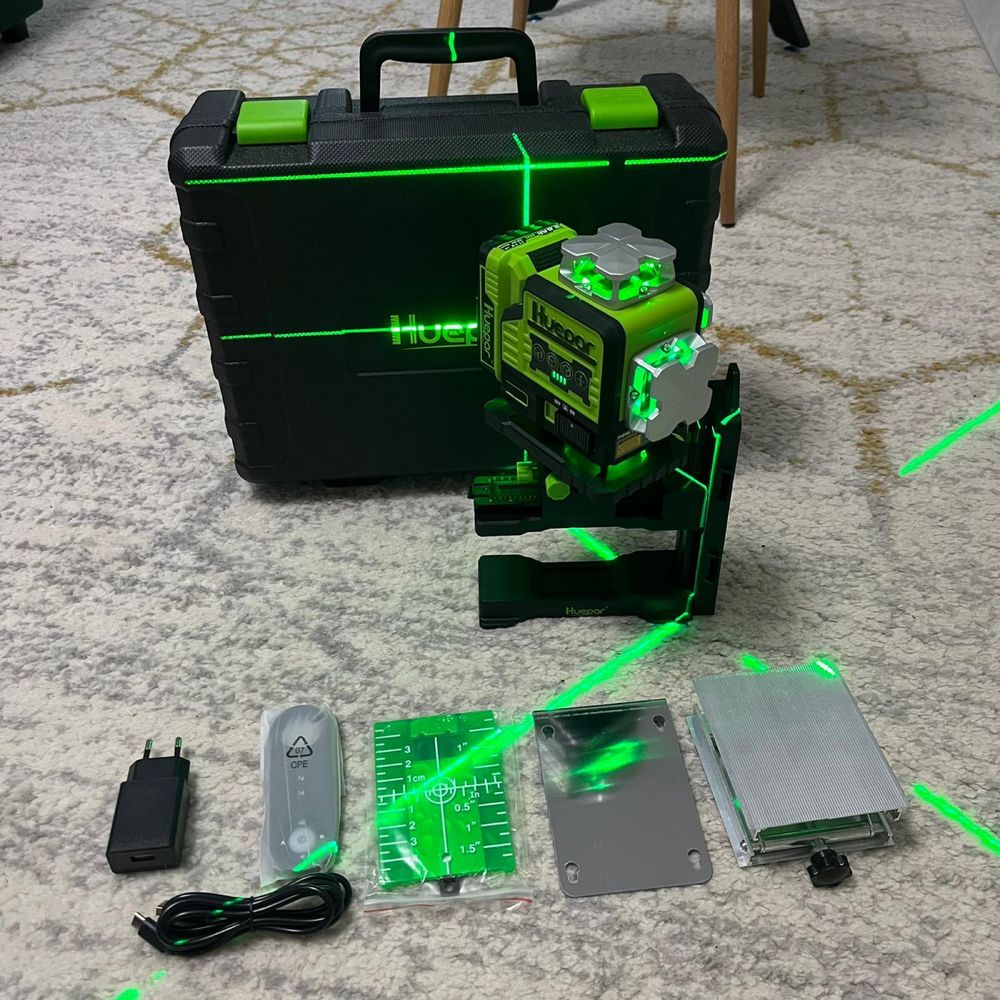 Nivela Laser Huepar P04CG 4D cu 16 Linii NOU