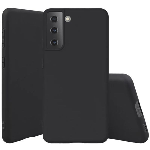 Samsung Galaxy S21 Ultra / S21+ / S20 Ultra / Тънък черен мат кейс