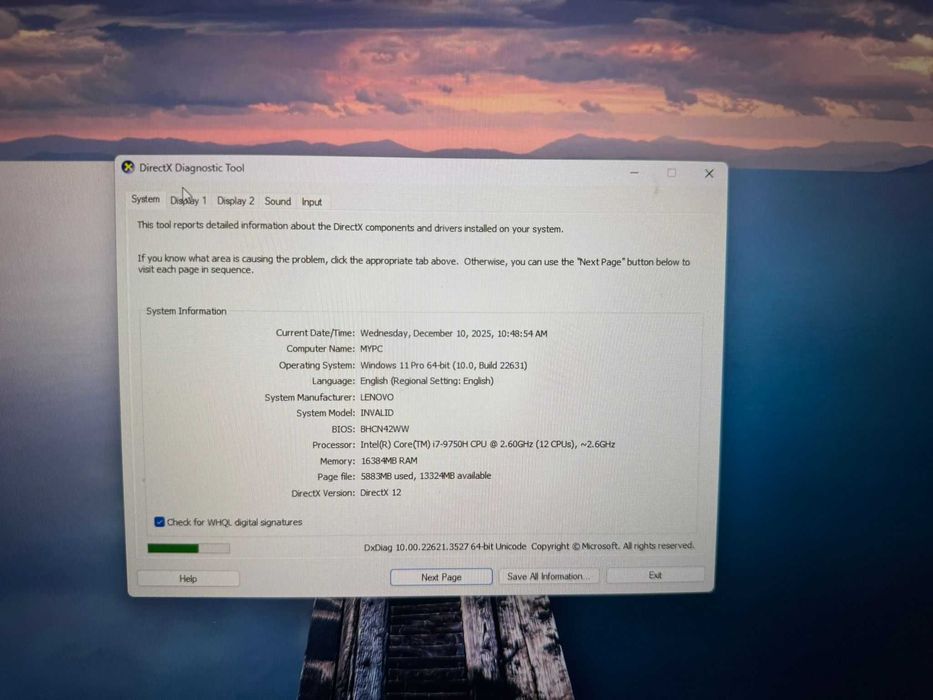 Laptop Gaming Lenovo Y540 17" i7-9750H RTX 2060