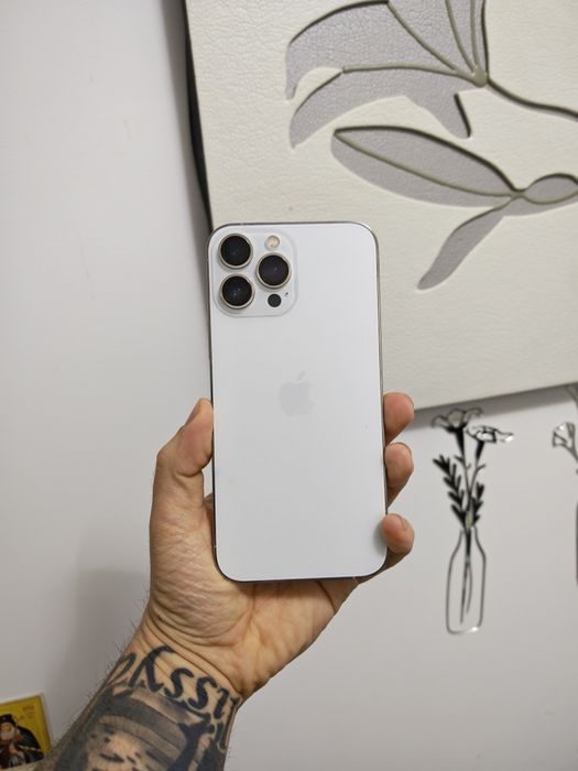iPhone 13 Pro Max Silver 96%Bat Stare foarte buna totul original