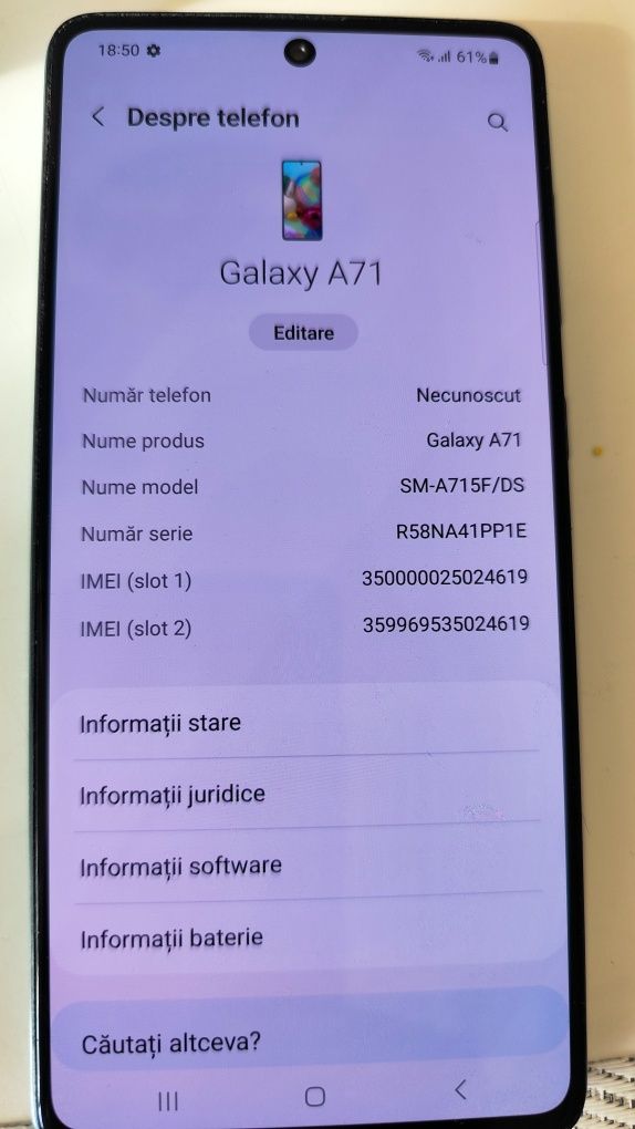 Samsung Galaxy A71 Dual Sim