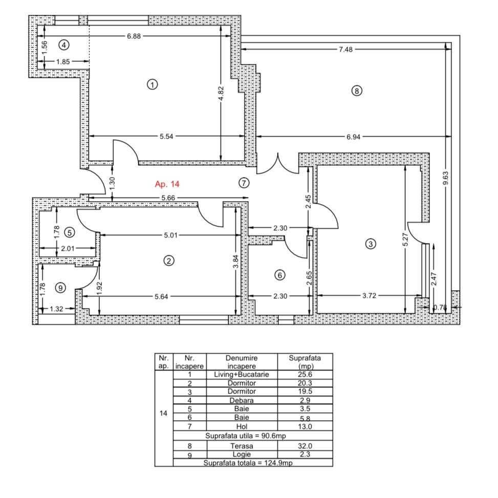 Chirie mai multe spatii pentru birouri  DRUMUL FERMEI nr110 125MP