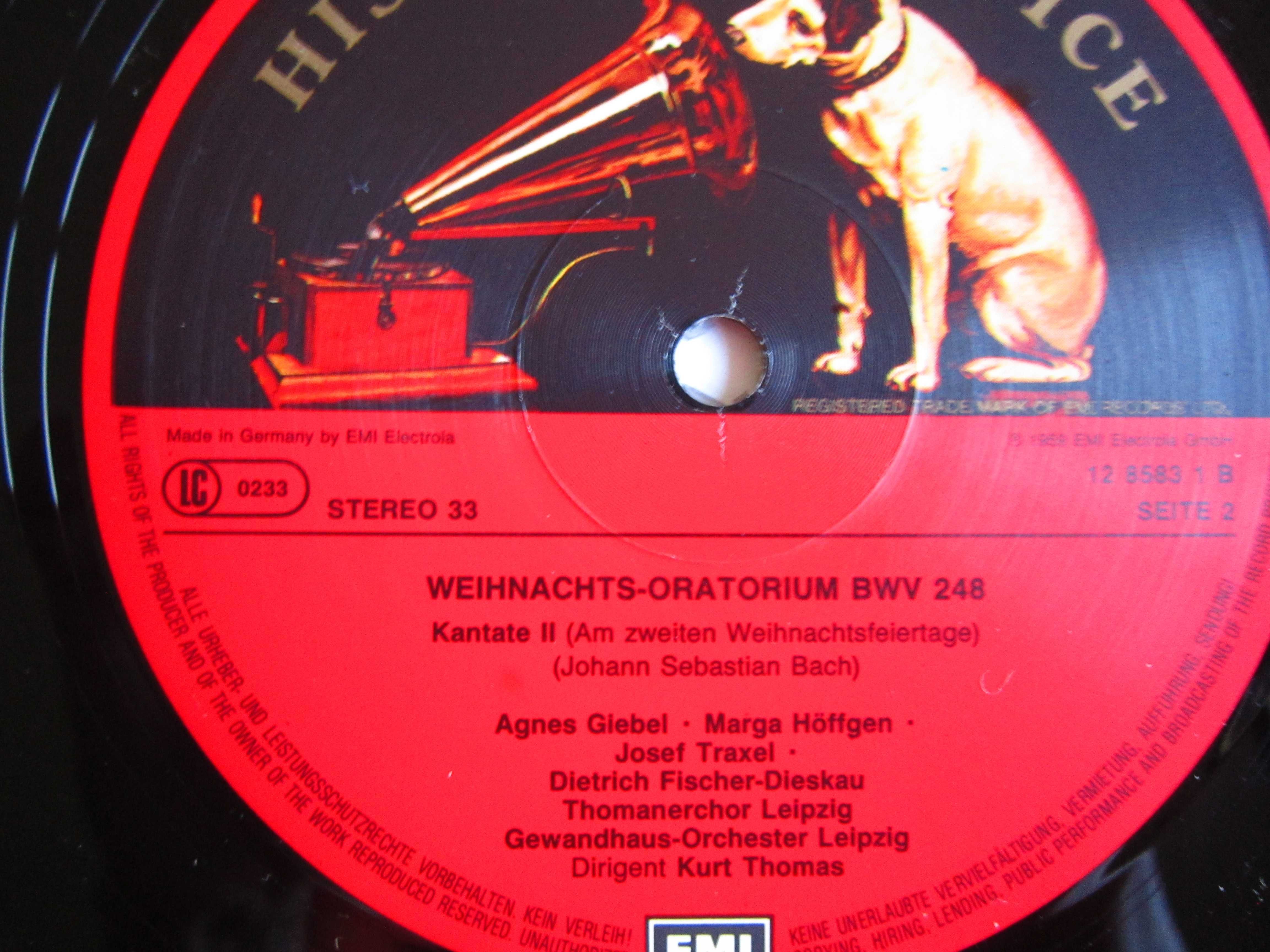 cadou rar Oratoriul de Craciun Bach 3LP Germany 1985