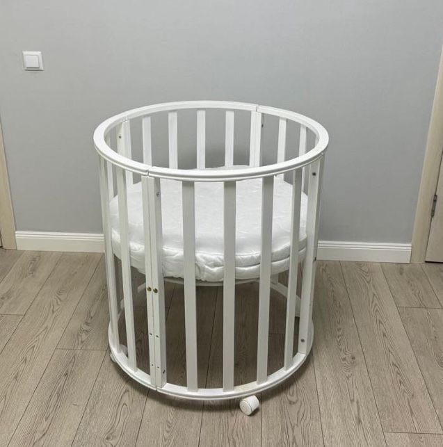 Трансформер манеж-кровать с бортиками и с матрасом