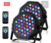 2 bucati proiector Lumini club disco PAR LED Telecomanda Microfon