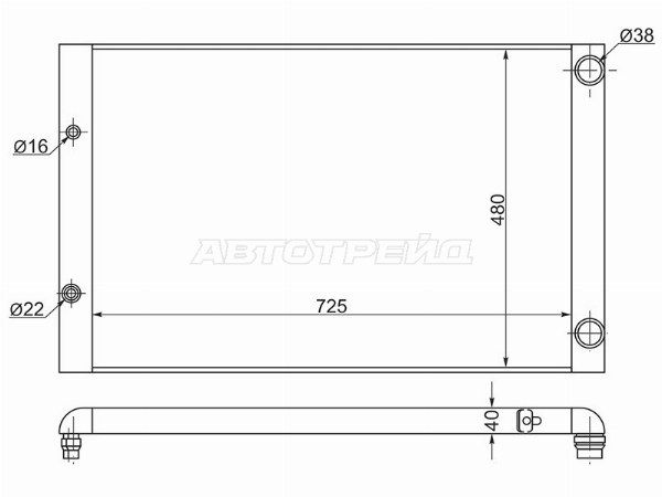 Радиатор  Volkswagen Passat
