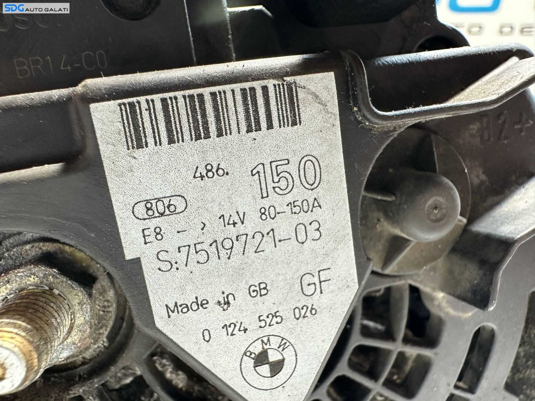 Alternator 150A BMW Seria 5 E60 2.0 2.5 3.0 Benzina 2003 - 2010 Cod 7519721 [X3220]