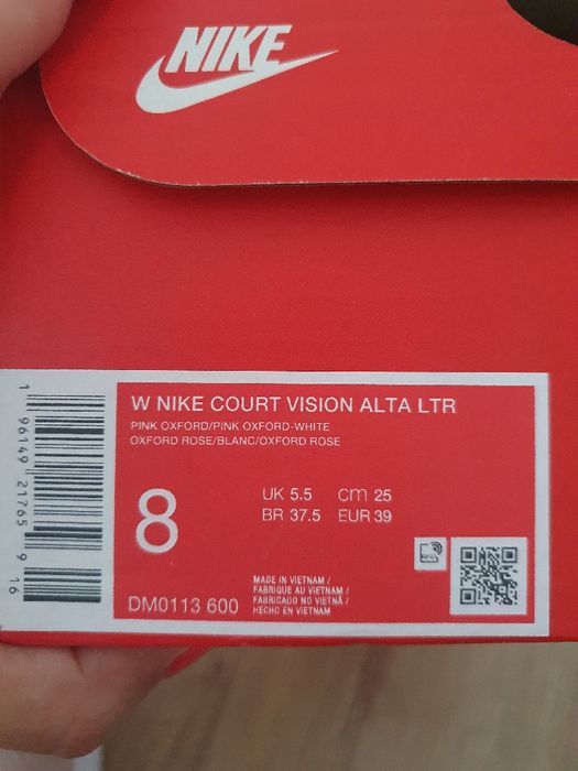 Маратонки W NIKE COURT VISION Alta ltr
