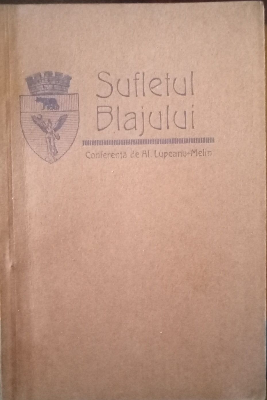 Sufletul Blajului, conferință Alexandru Lupeanu-Melin, 1931