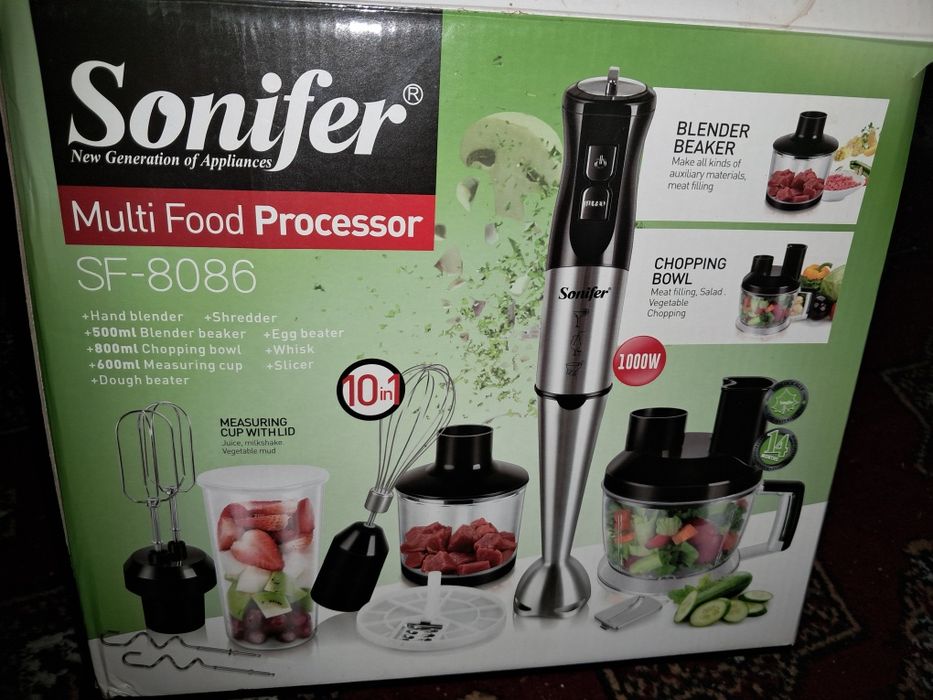 многофункциональный кухонный комбайн Sonifer SF-8086 "10 в 1".