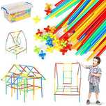 Иновативен 3D контруктор със сламки 408 части
