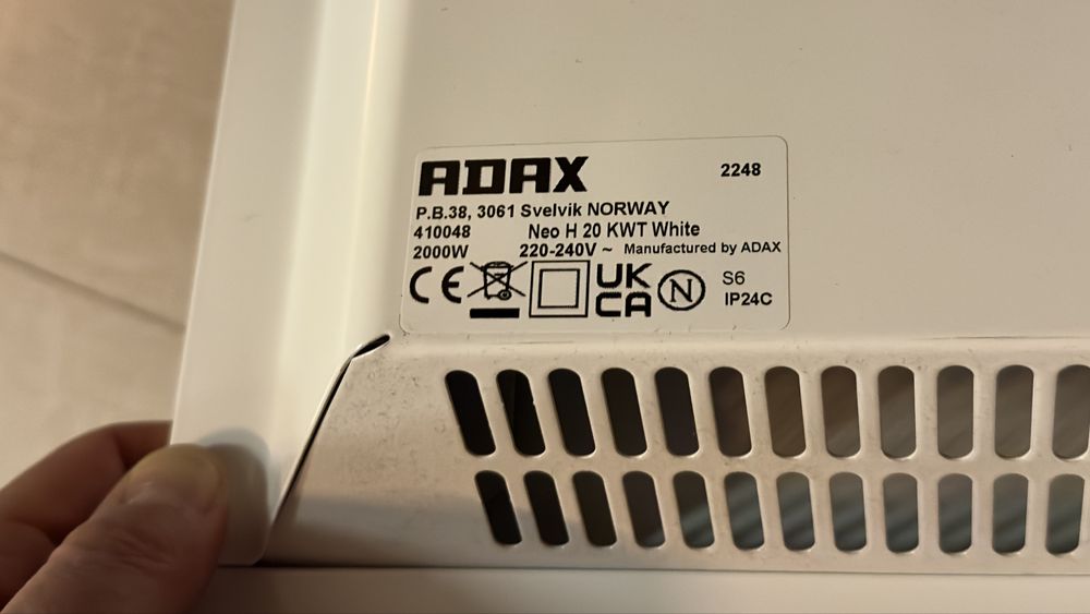 Конвектор ADAX NEO с Wi-Fi управление