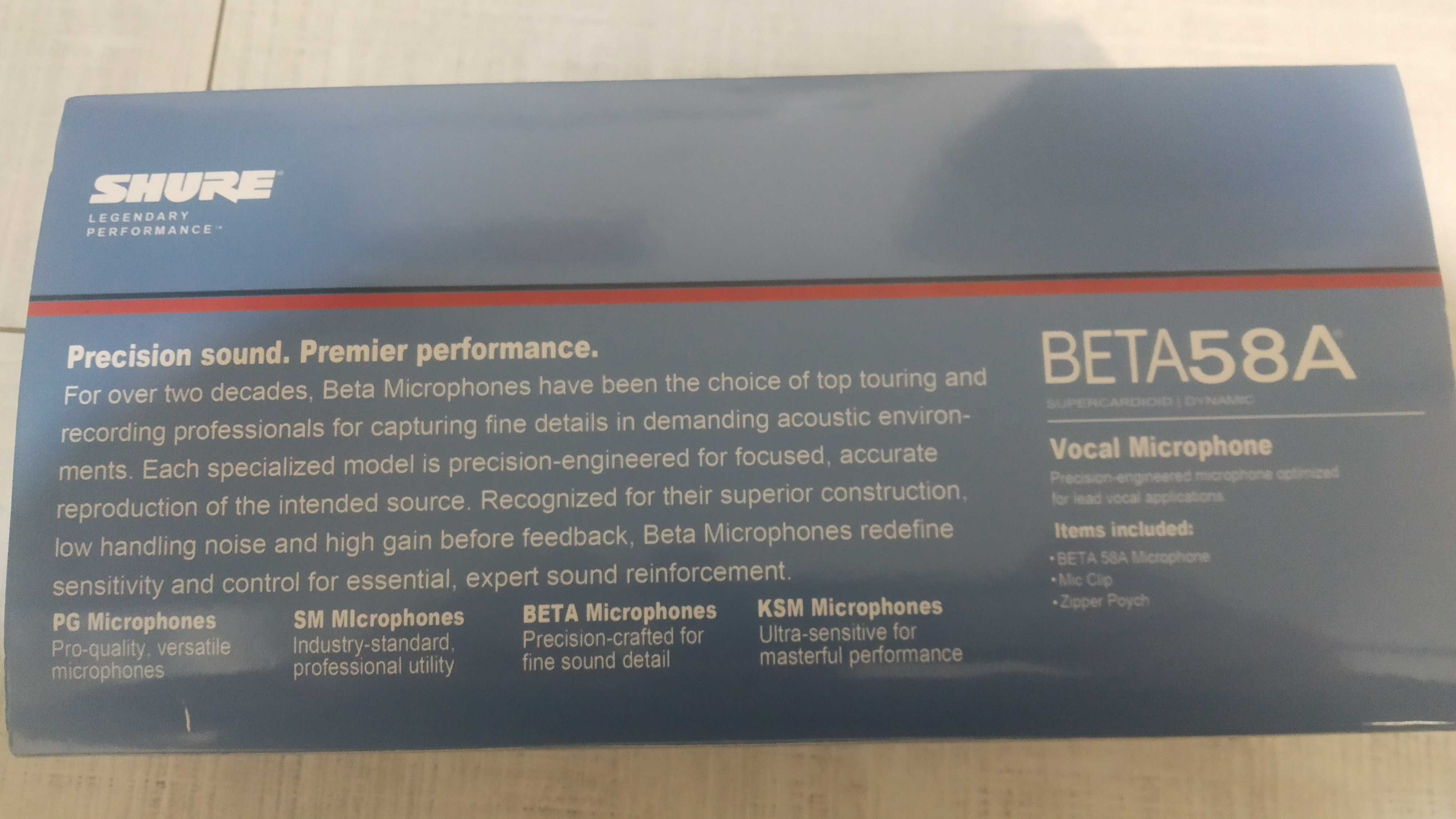 Оригинален микрофон limited BLACK SHURE BETA 58A.