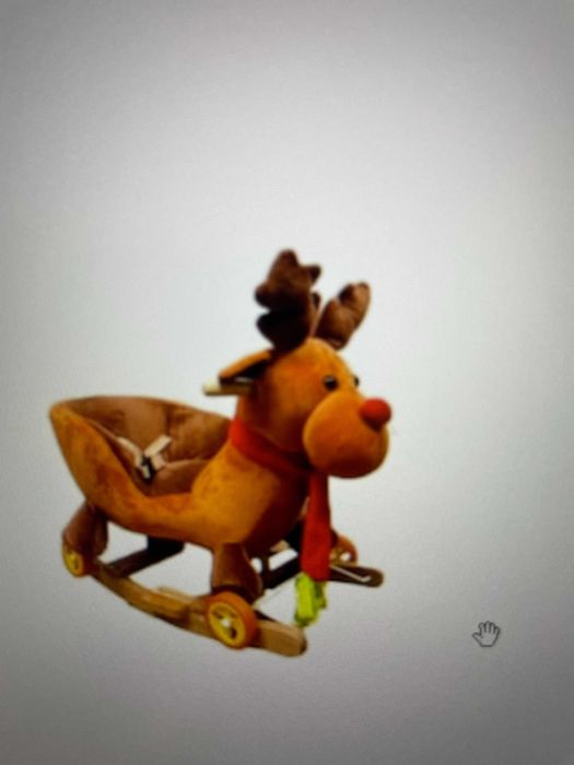 Balansoar cu roti si spatar , cu manere , muzical forma ren