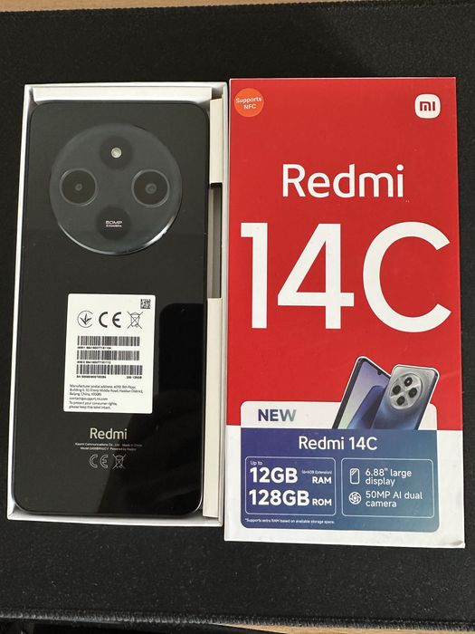 Telefon mobil Xiaomi Redmi 14C, 256GB, 8GB RAM, Black