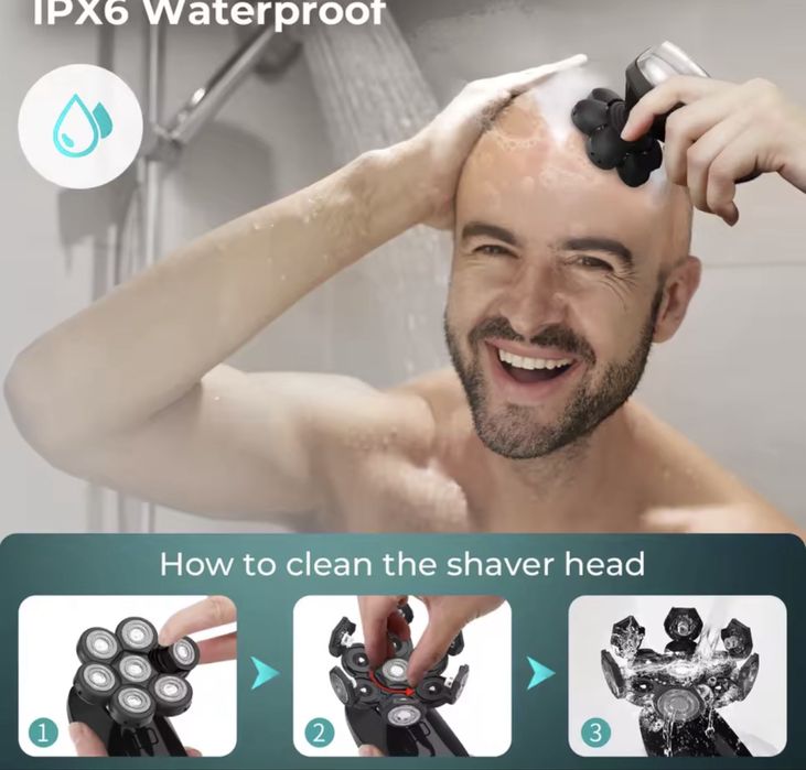 Kensen 5 în 1 aparat de ras electric IPX6 pentru bărbați