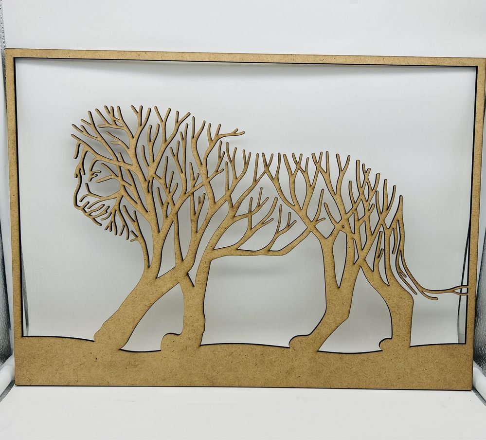Panou Decorativ Leu Animale pentru Perete din HDF 3mm
